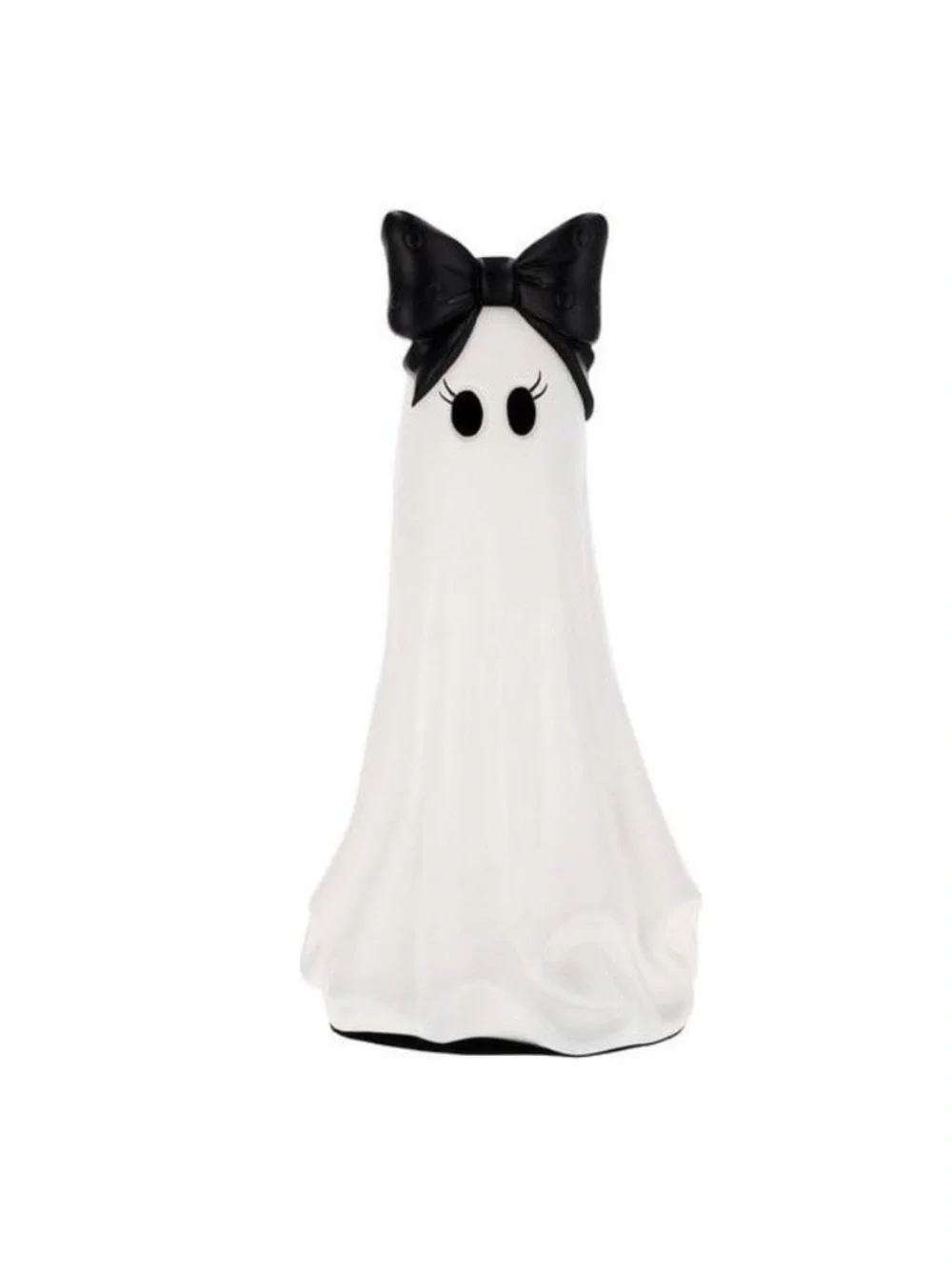 My Texas House Large Ghost with Bow, Black and White, 20